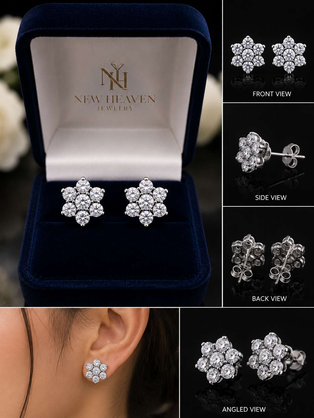 Moissanite Earings