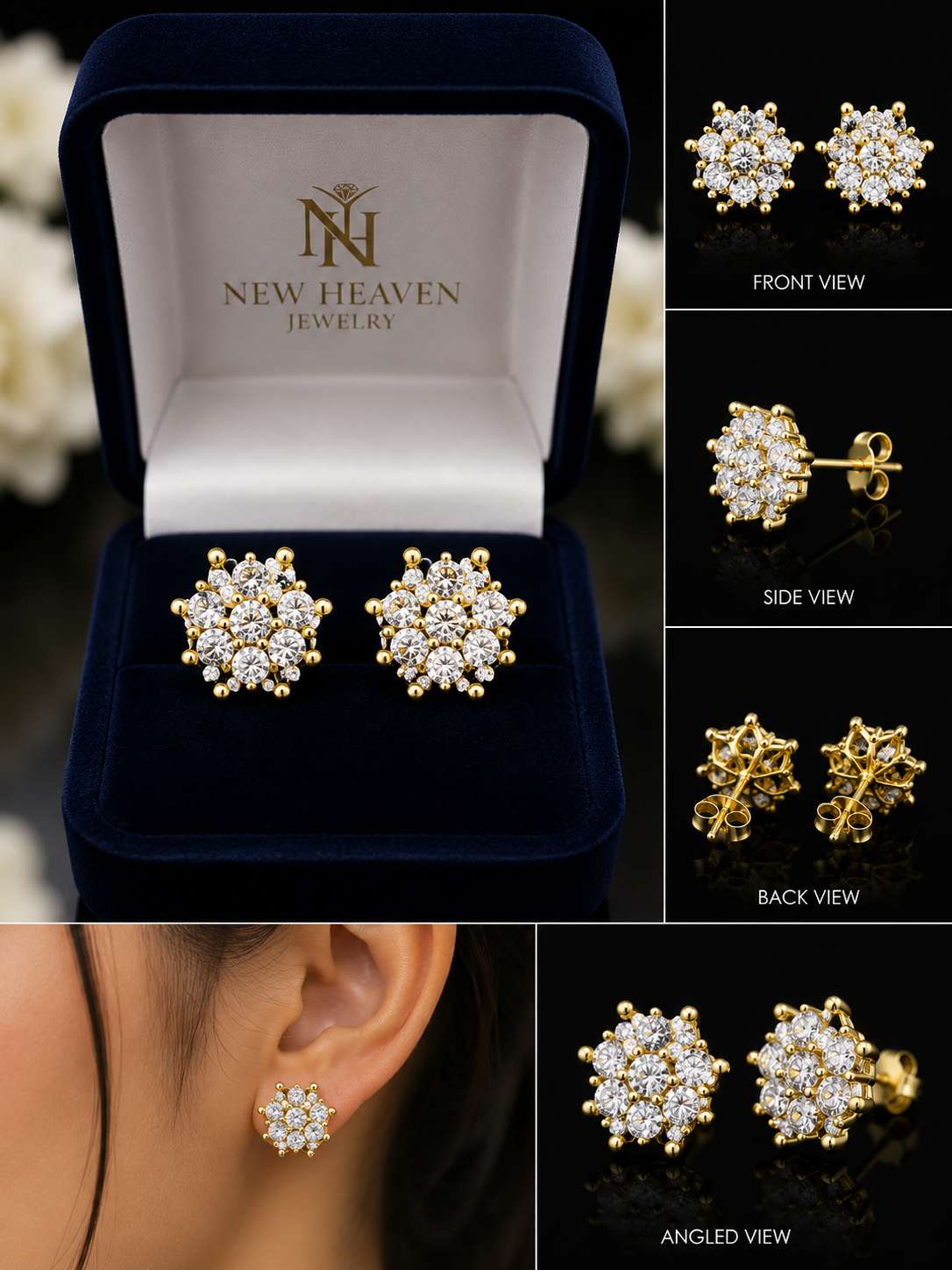 Moissanite Earings