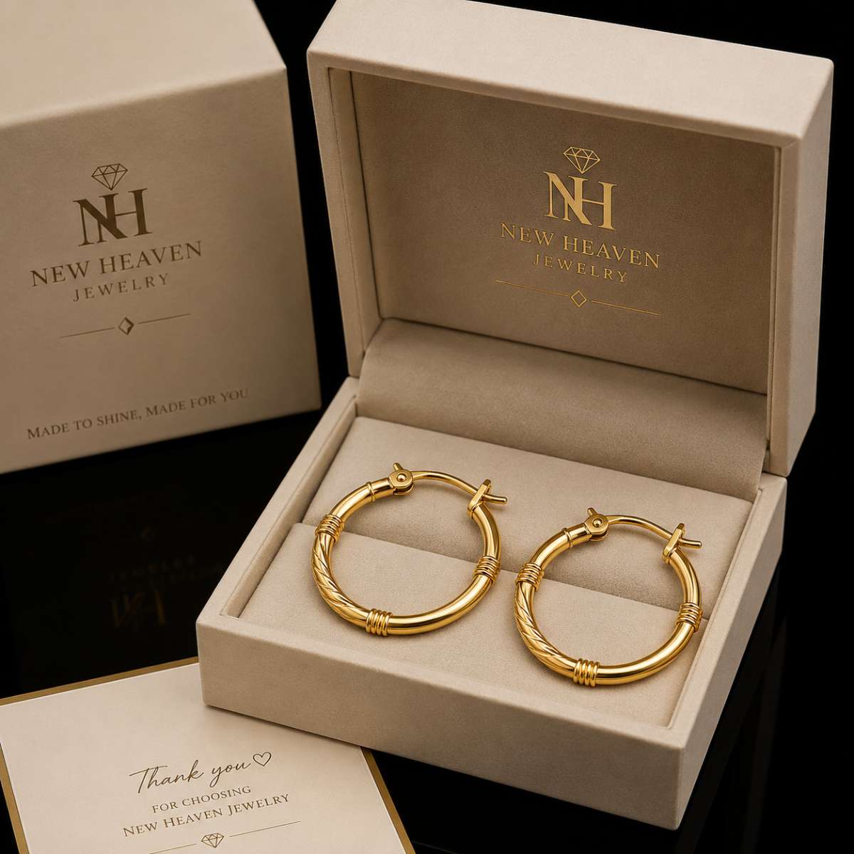 Gold 14K Hoop Earrings