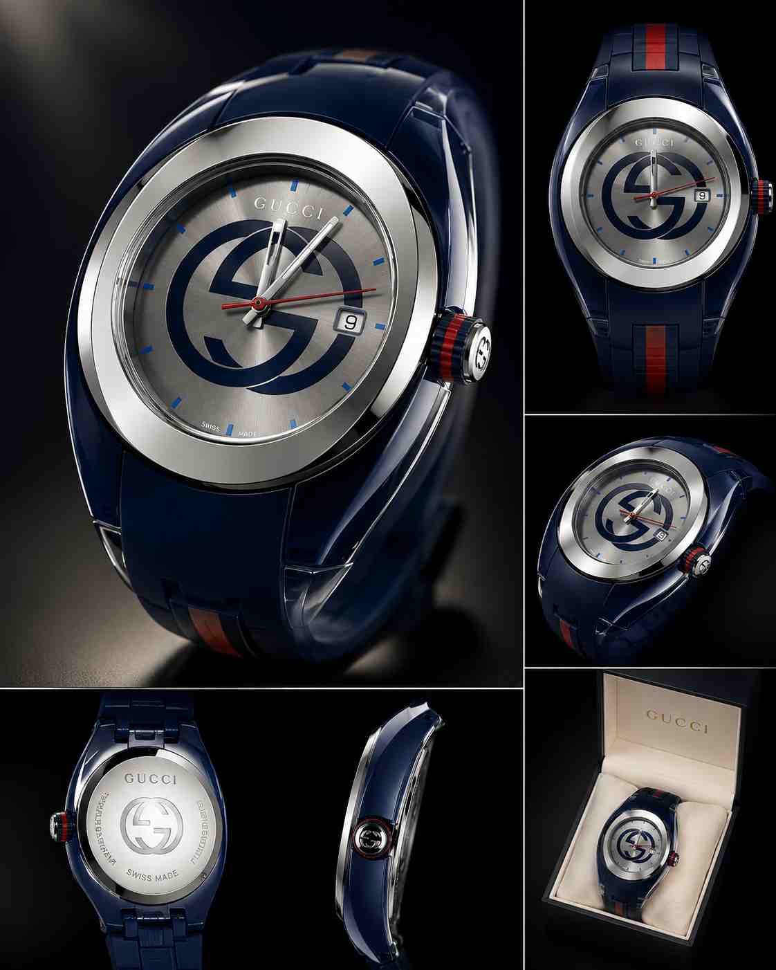 Gucci Sync XXL Quartz Blue Dial Watch