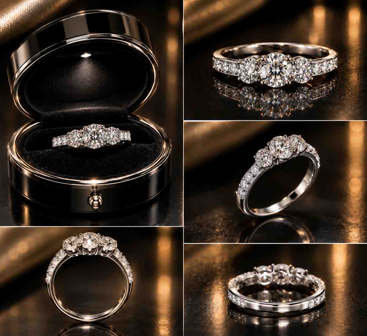 Trinity Diamond Engagement Ring