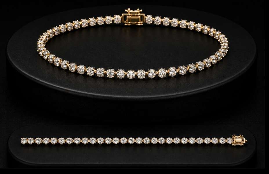 Classic diamond Tennis Bracelet in 14K Gold
