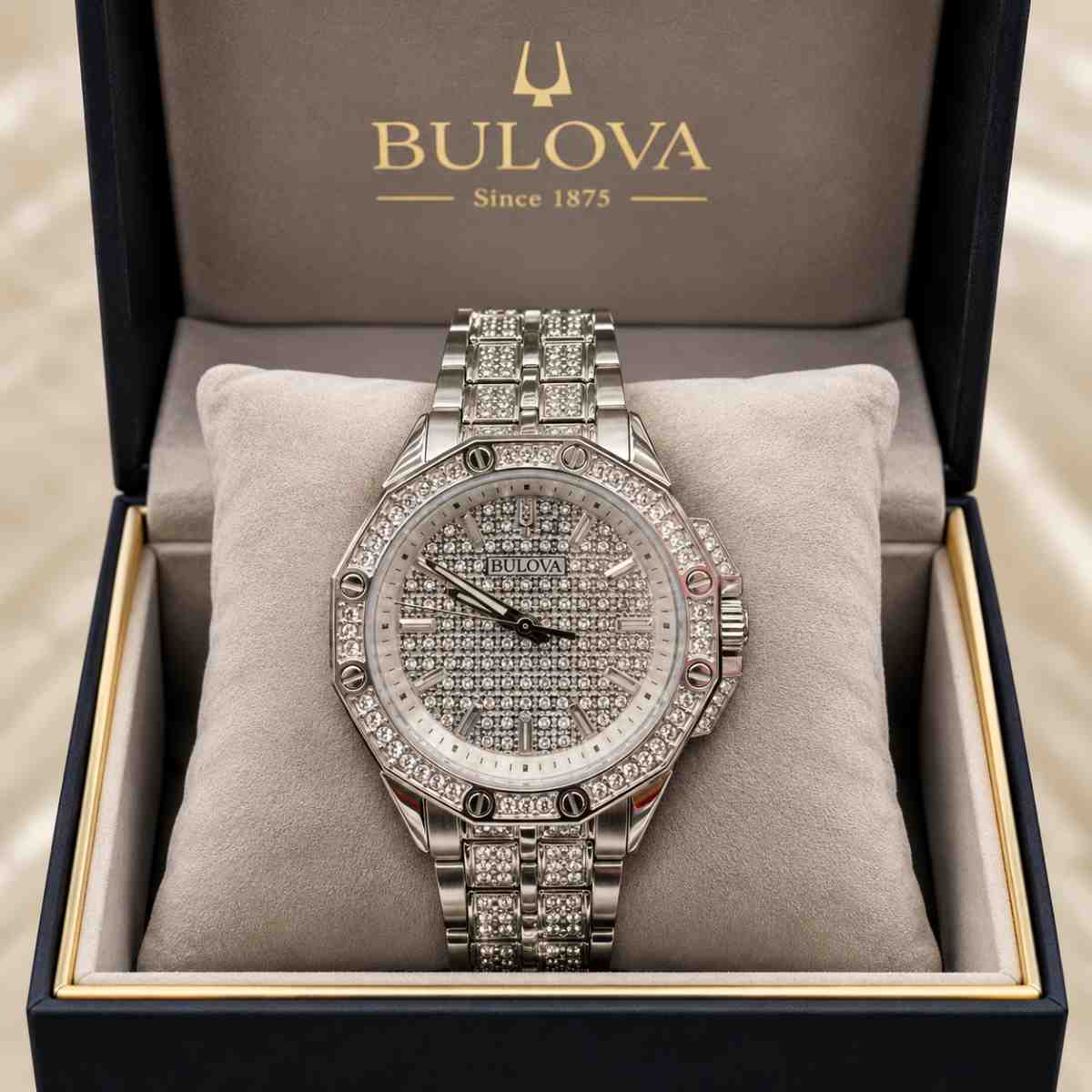 Bulova Ladies' Crystal Octava Stainless Steel Watch