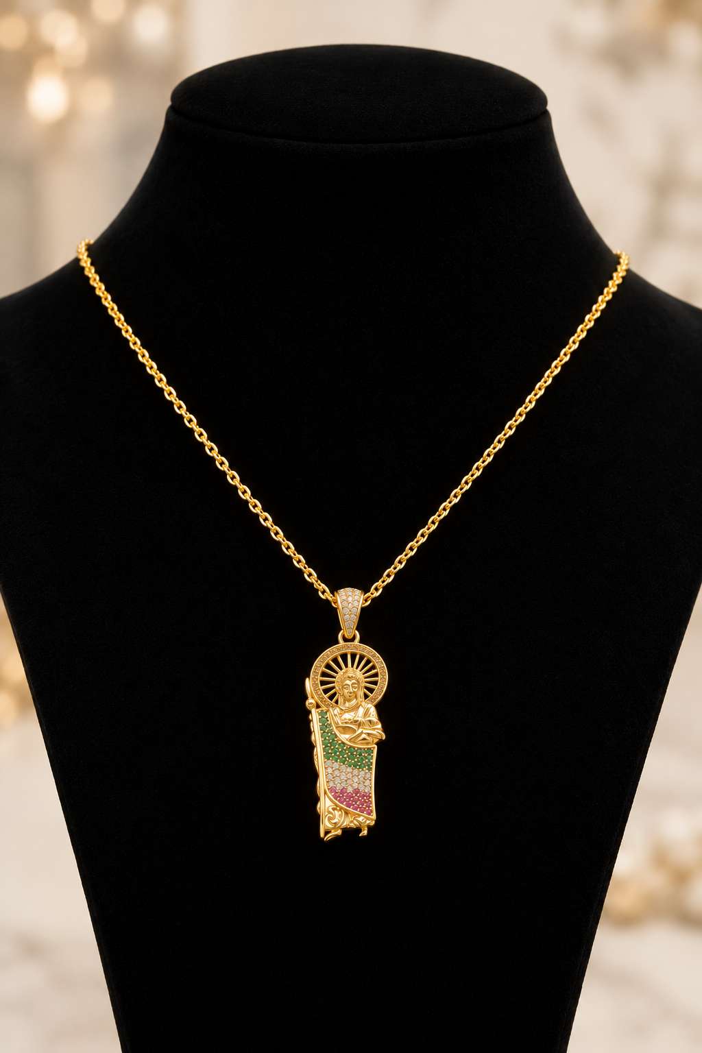 San Judas Tadeo 14K Gold Pendant