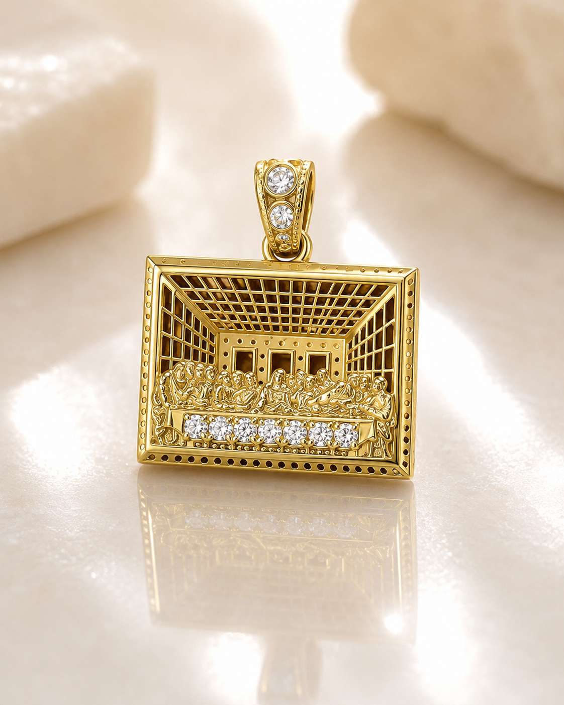 Gold Last Supper Pendant