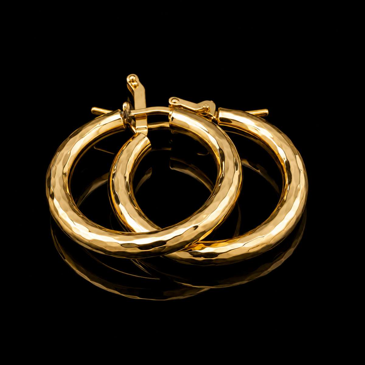 Gold 14K Hoop Earrings - Image 2