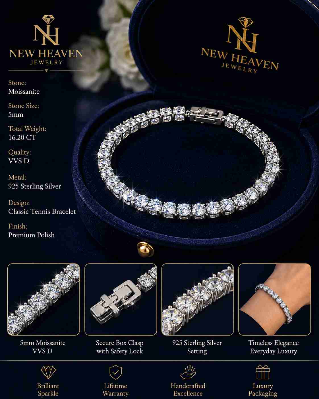 Moissanite Bracelet