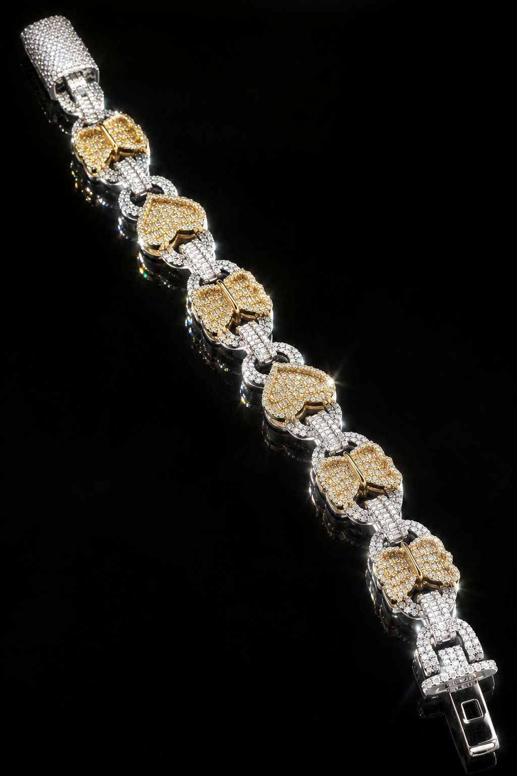 Butterfly & Heart Mossanite Bracelet - Image 3