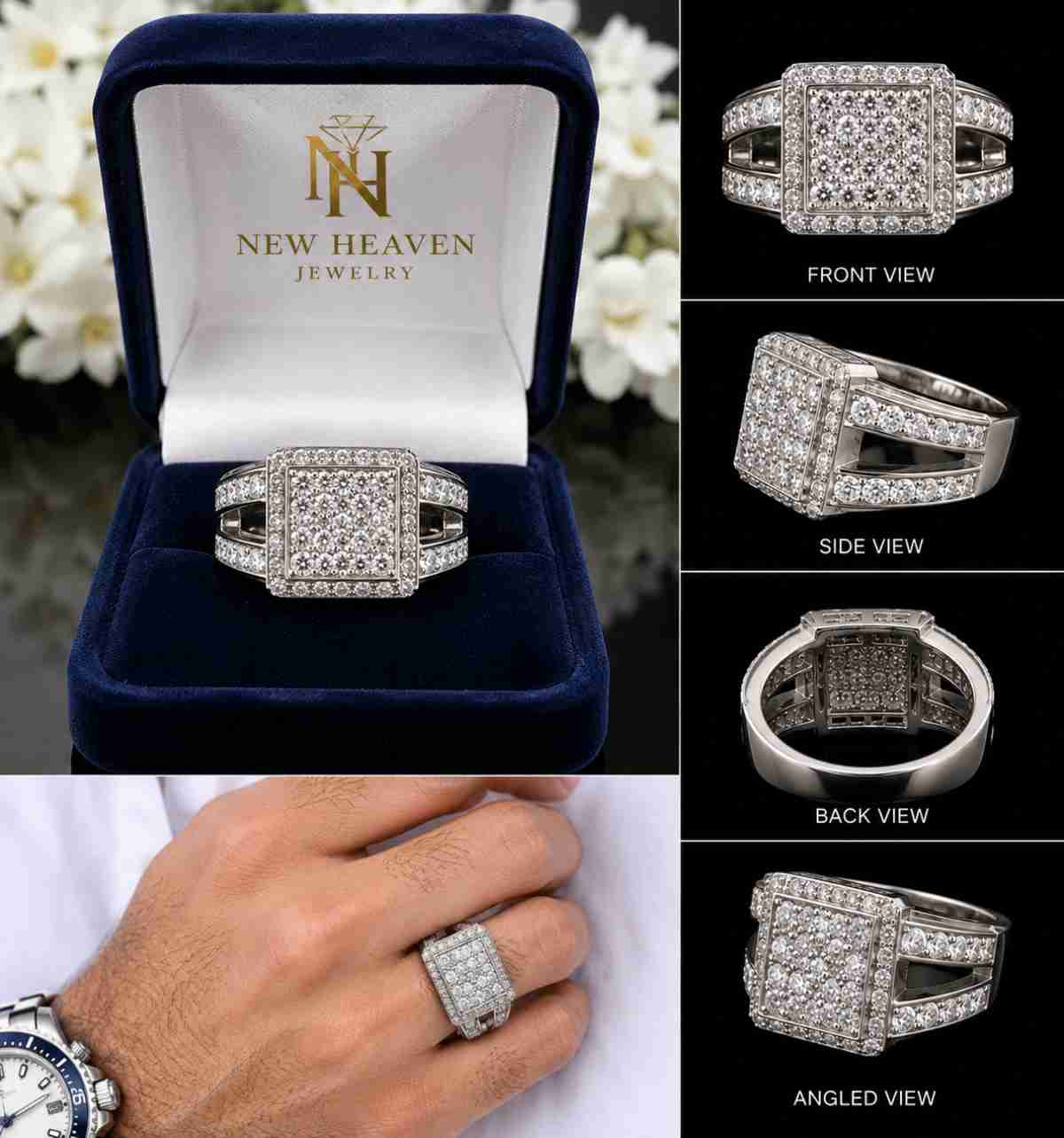 Moissanite Ring - Image Main
