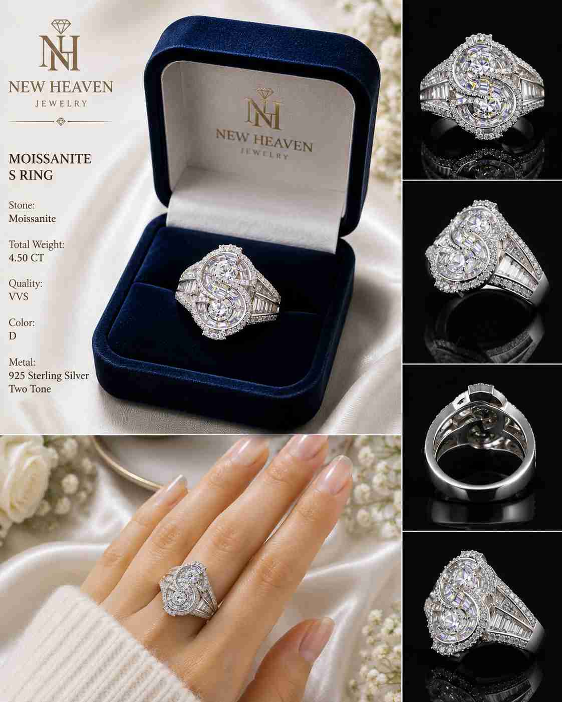 Moissanite Dollar  Ring - Image 2