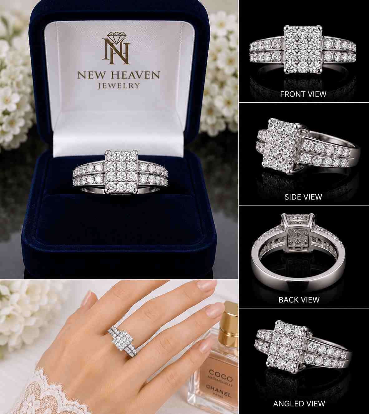 Moissanite Ring - Image Main