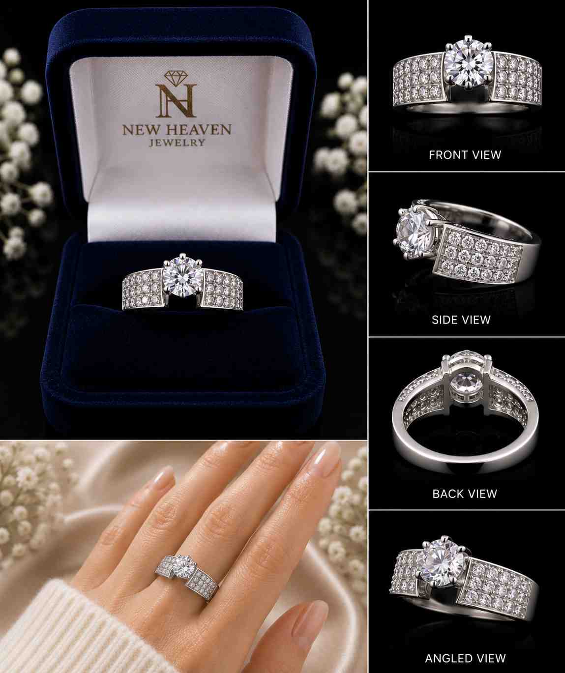 Moissanite Ring - Image Main