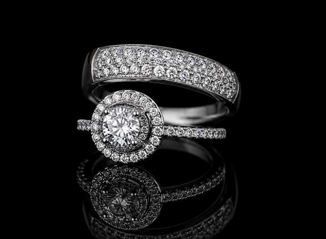 Moissanite Double Band Ring - Image Main