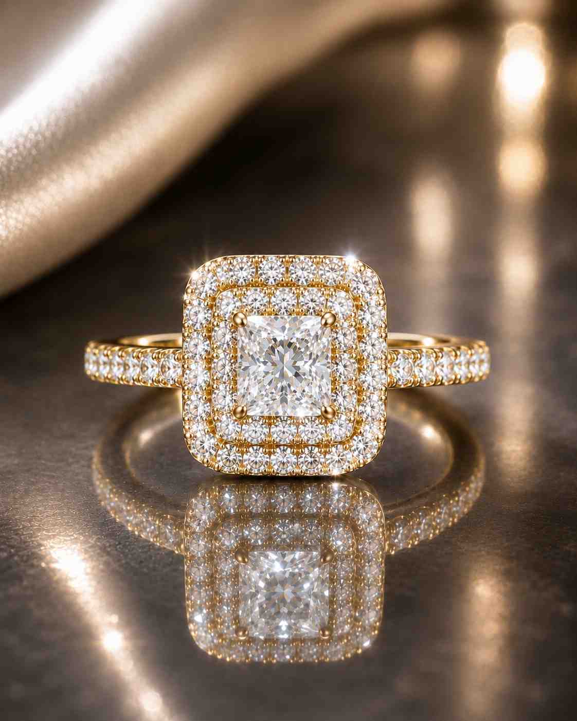 Princess-Cut Diamond Engagement Ring - Image Main