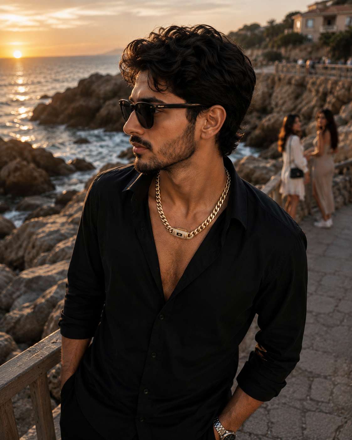 Monaco Curb Chain Necklace - Image 2