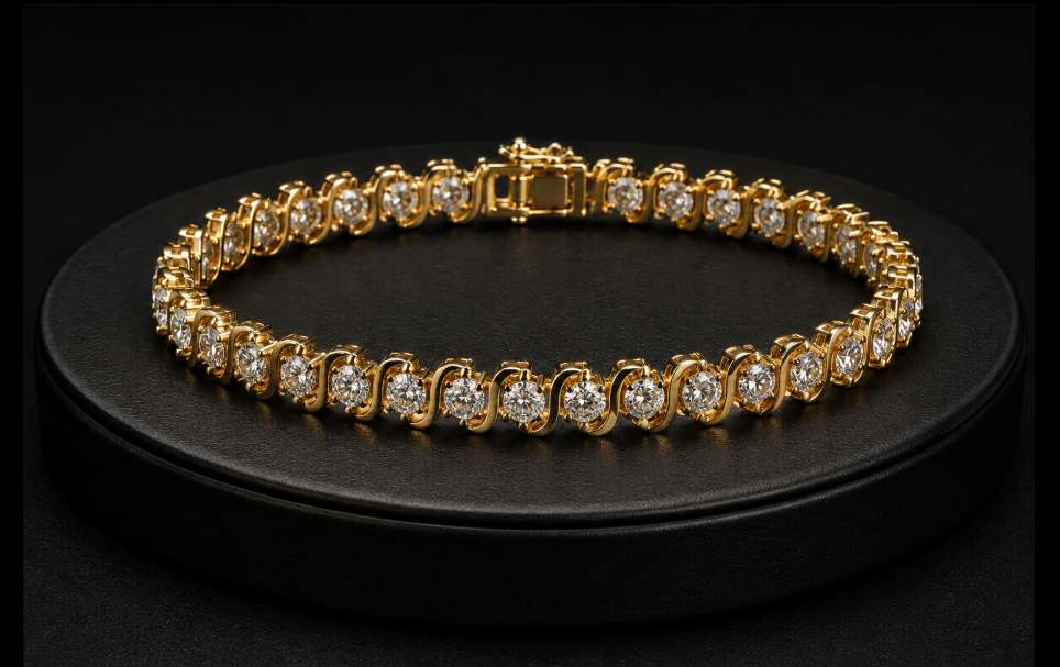 S Link Diamond Tennis Bracelet