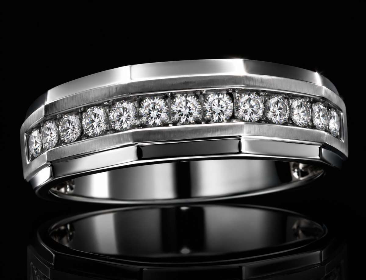 Men's Diamonds  Wedding Band