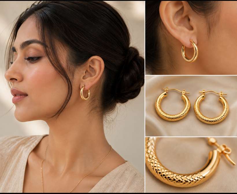 14K Gold Hoop Earrings