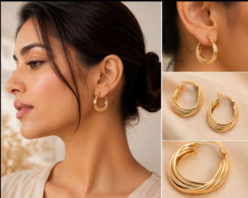 Gold 14K Hoop Earrings