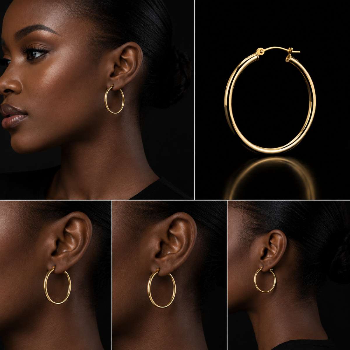 Gold 14K Hoop Earrings