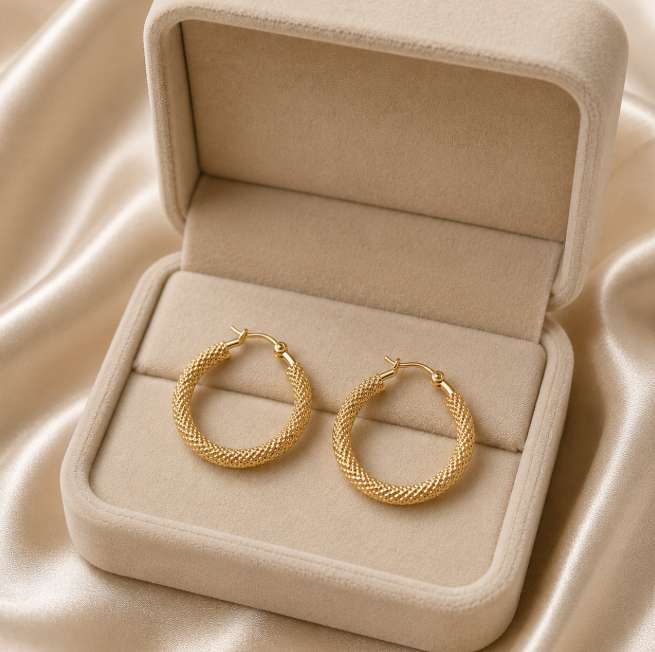 14K Gold Hoop Earrings