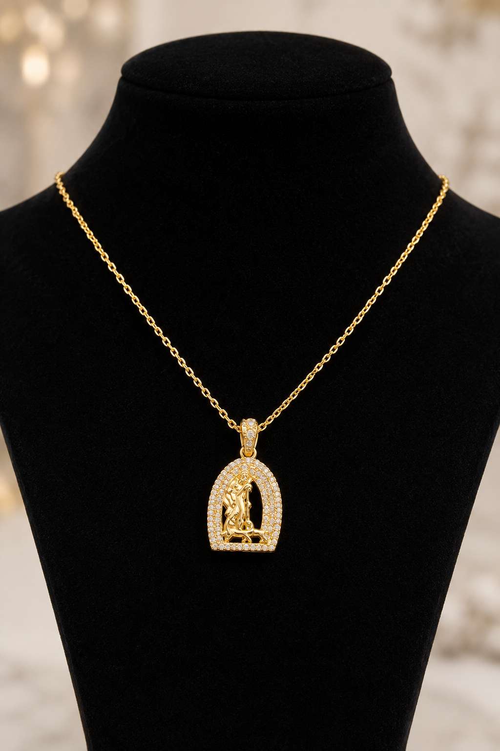 Saint Lazarus 14K Gold Pendant