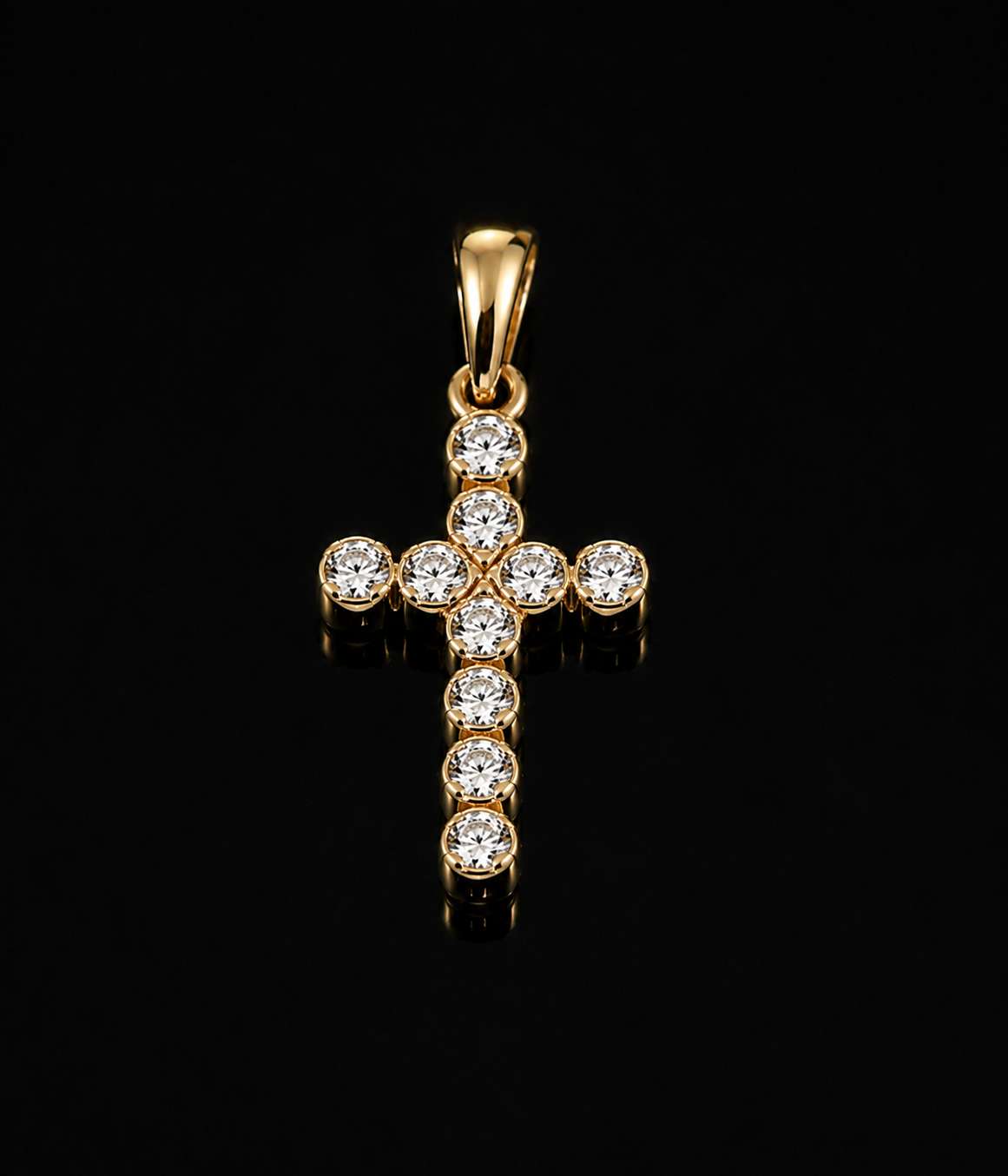 Cross Elegant Gold Pendant