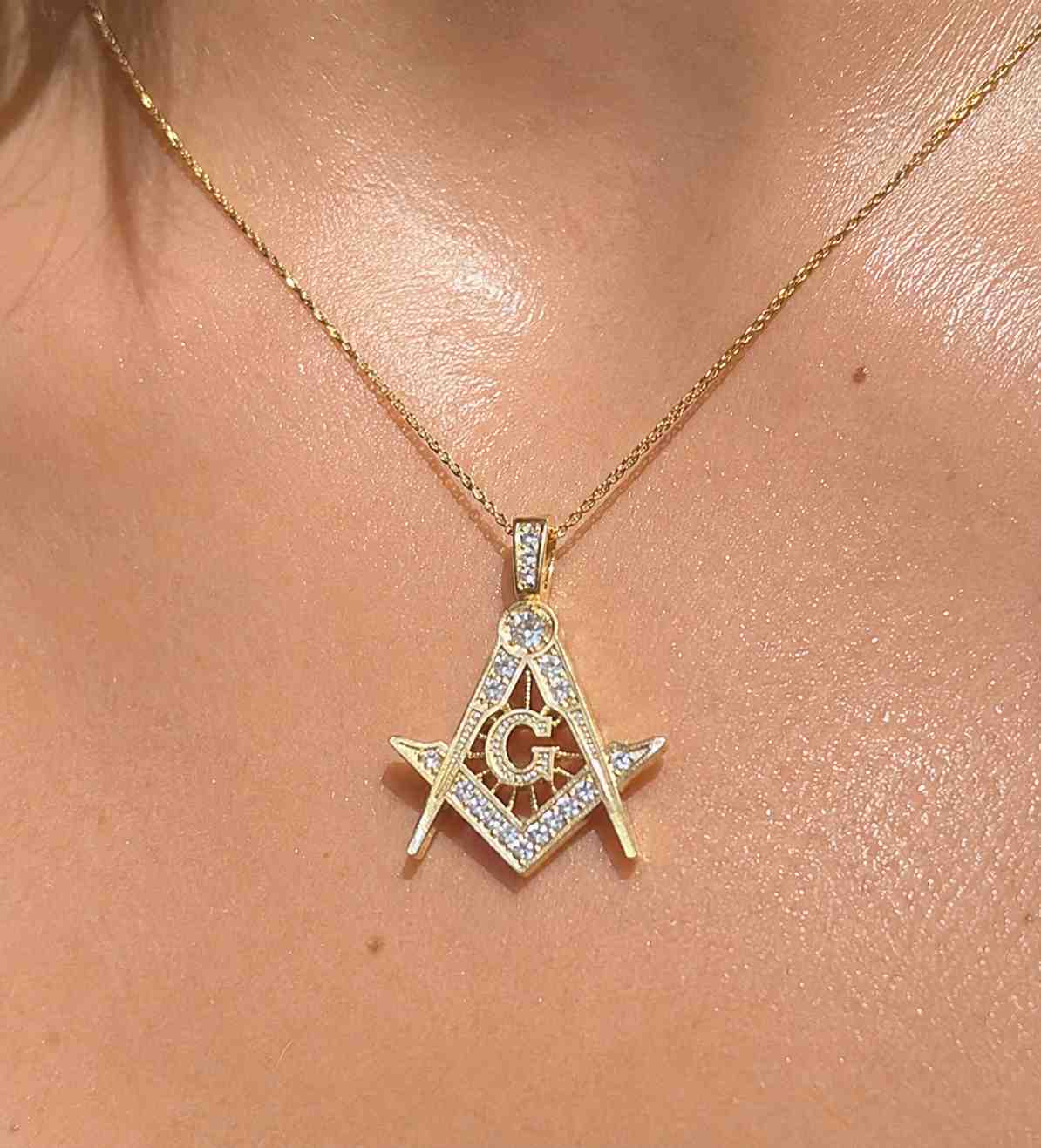 Lucky D Masonic pendant