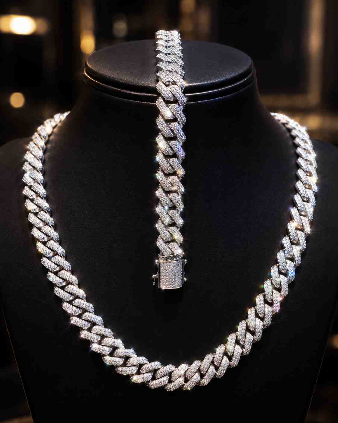 Cuban Chain With Bracelet in 925 - Image Main