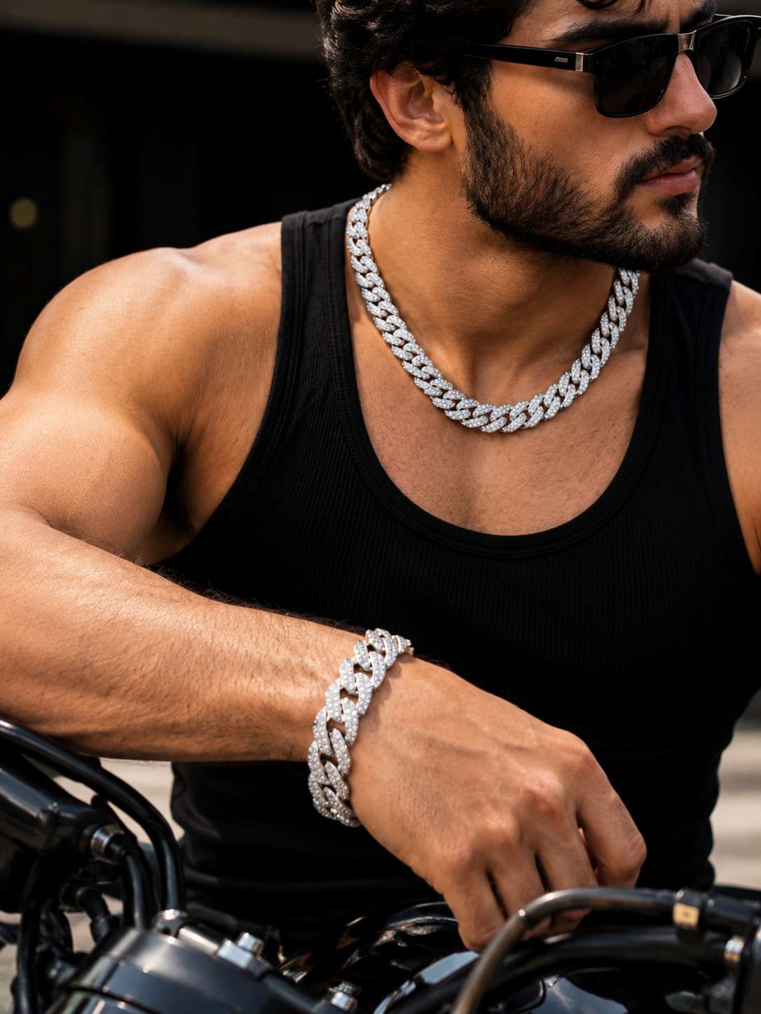 Cuban Chain With Bracelet in 925 - Image 2