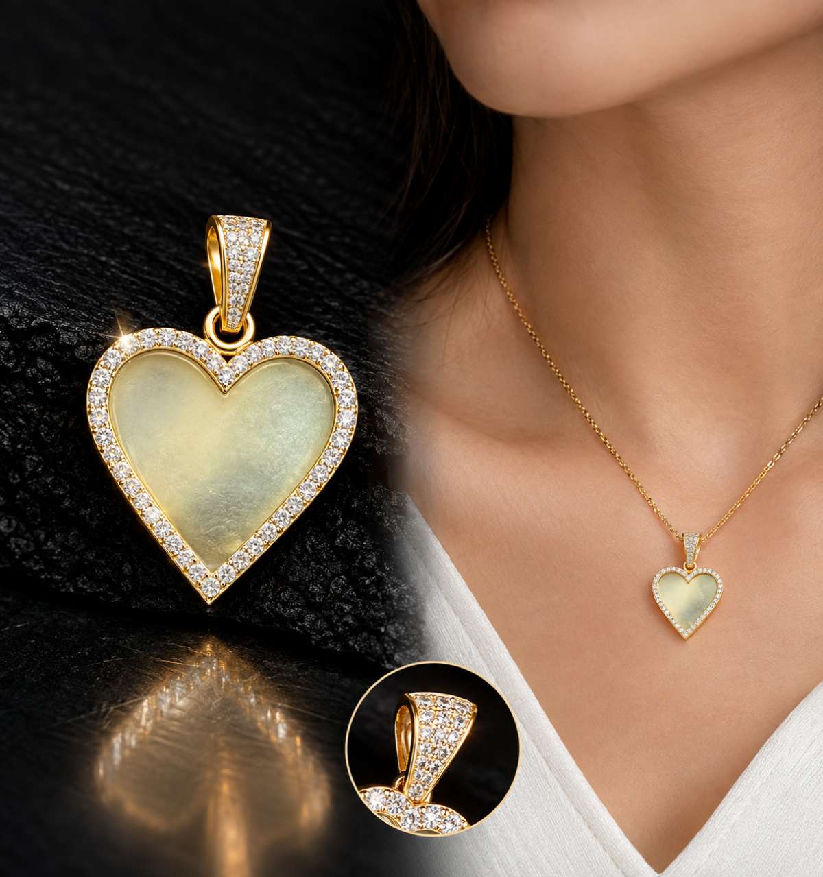Heart Photo Pendant