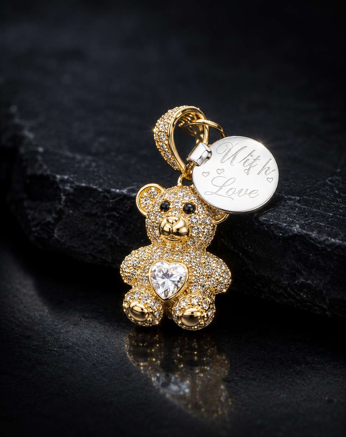 Gold Bear Pendant