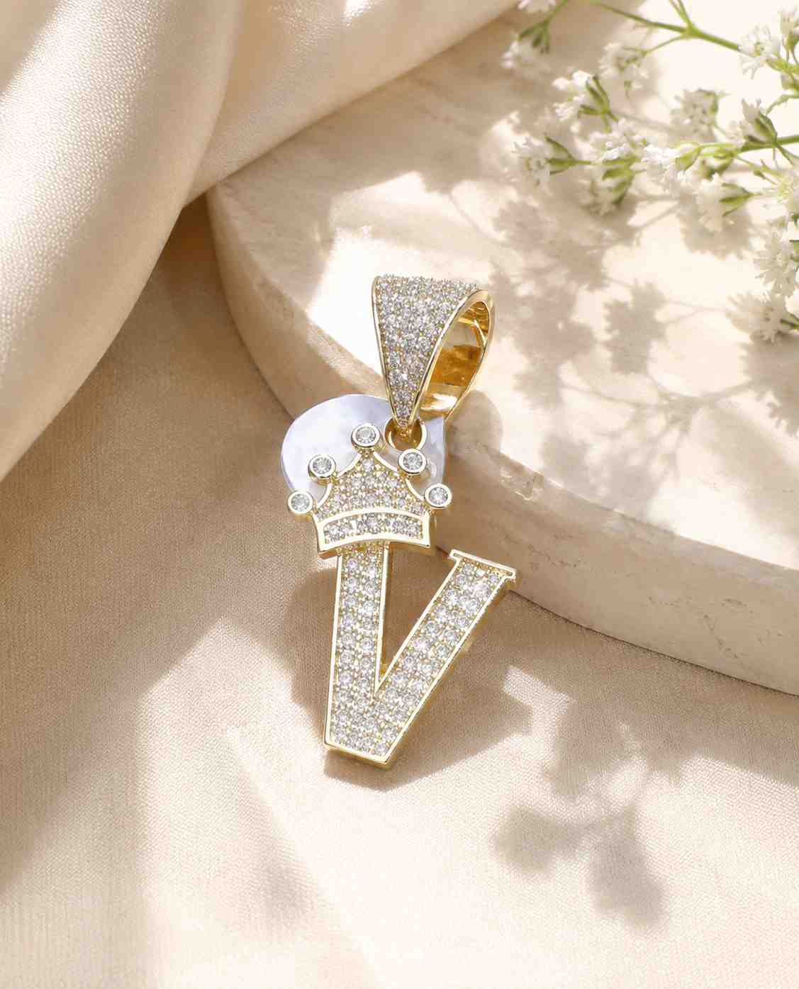 V Letter Pendant