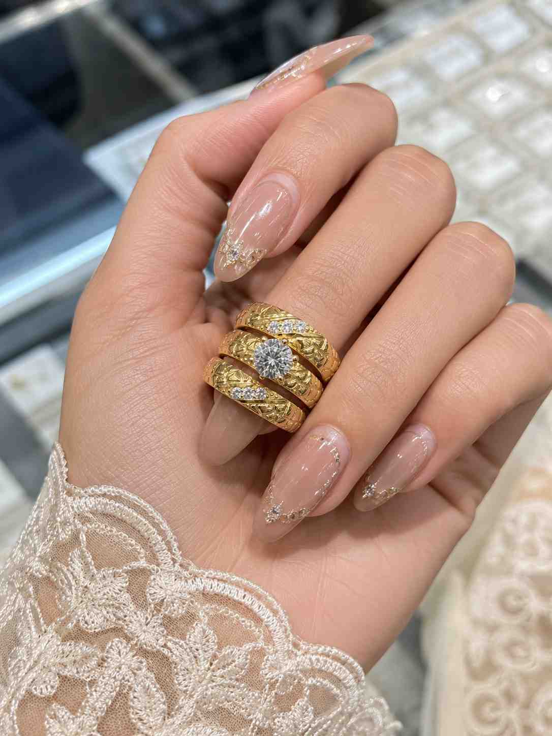 Diamond Wedding Ring Band - Image Main