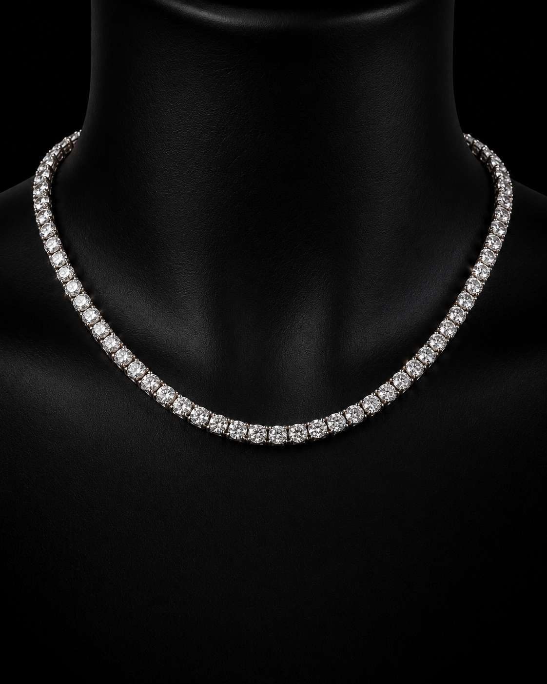 Tennis Necklace (Sterling Silver)