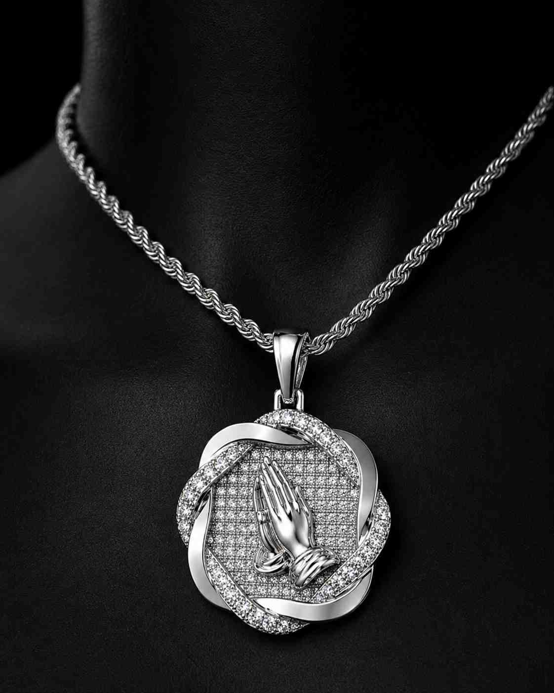 Praying Hands Pendant - Image 2