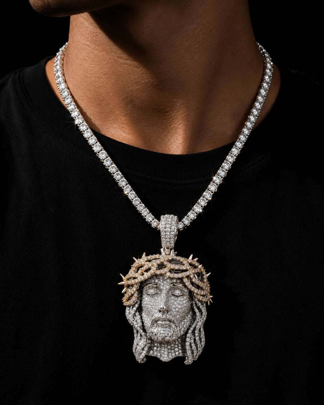 Jesus Mossinite Pendent - Image 2
