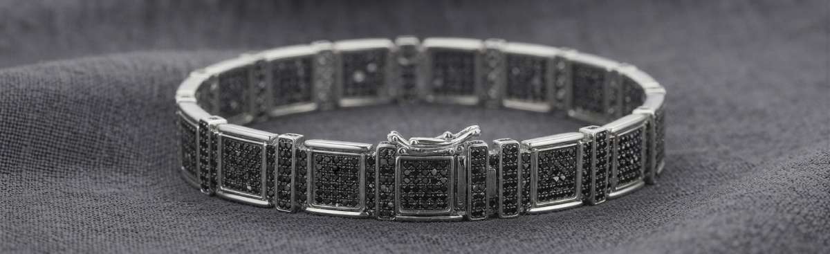 Men's silver-toned link bracelet