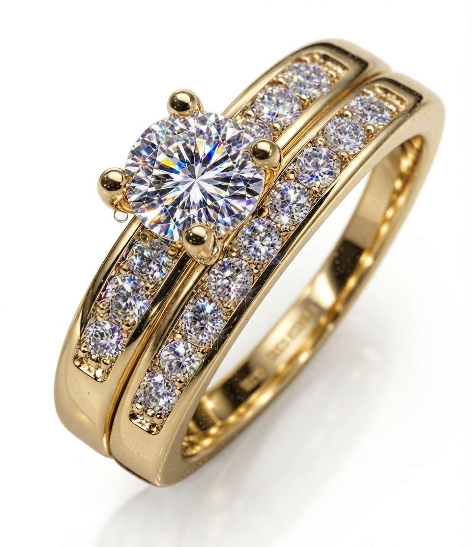 Wedding Band Set 3Pcs - Image Main