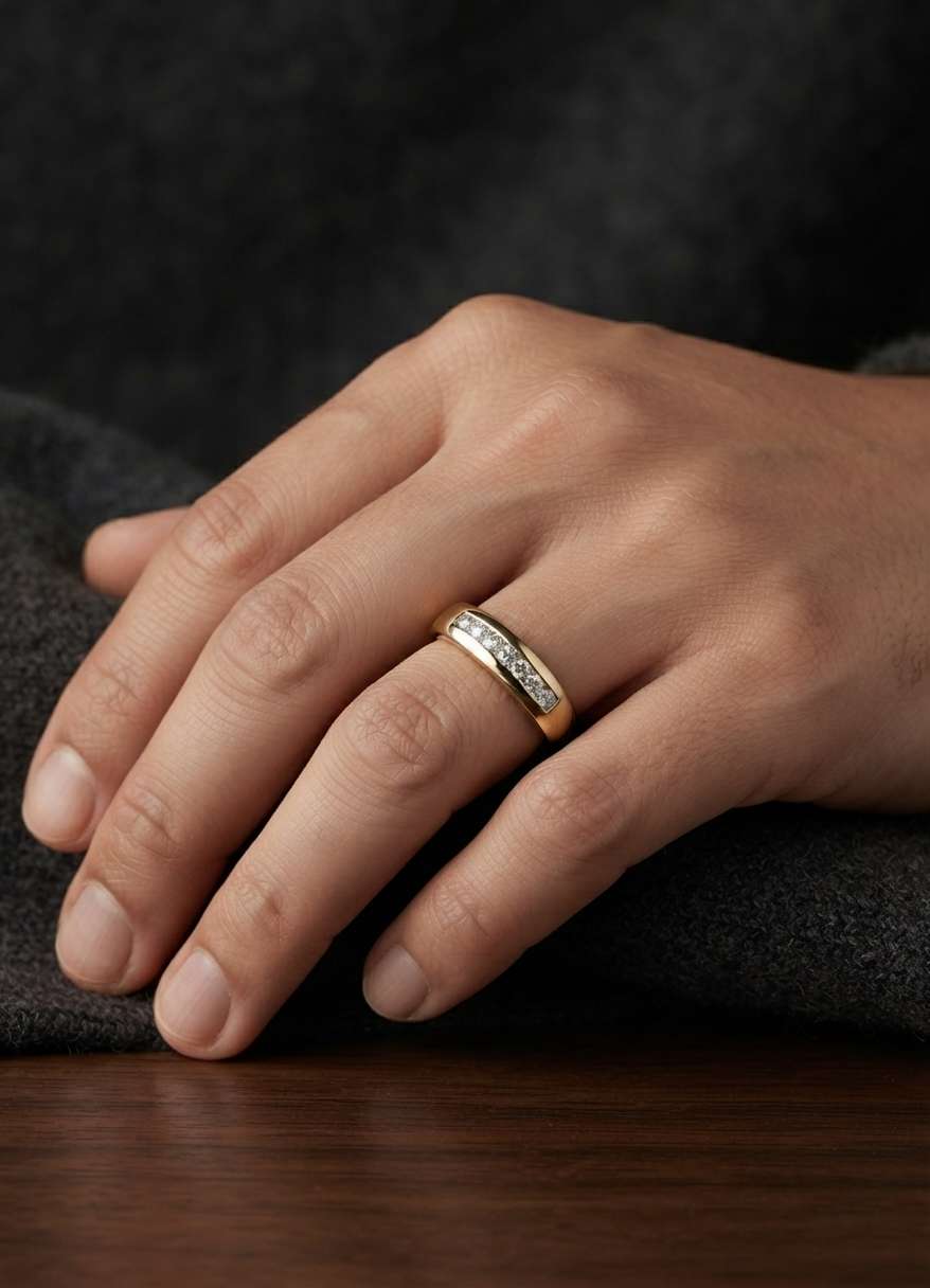 Wedding Band Set 3Pcs - Image 2