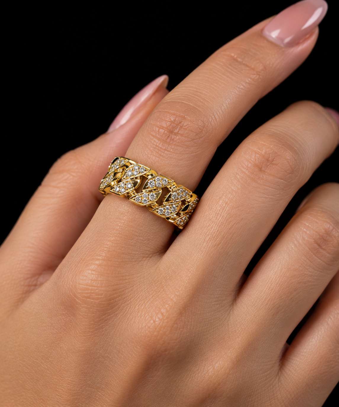Cuban Chain Link Ring - Image 2